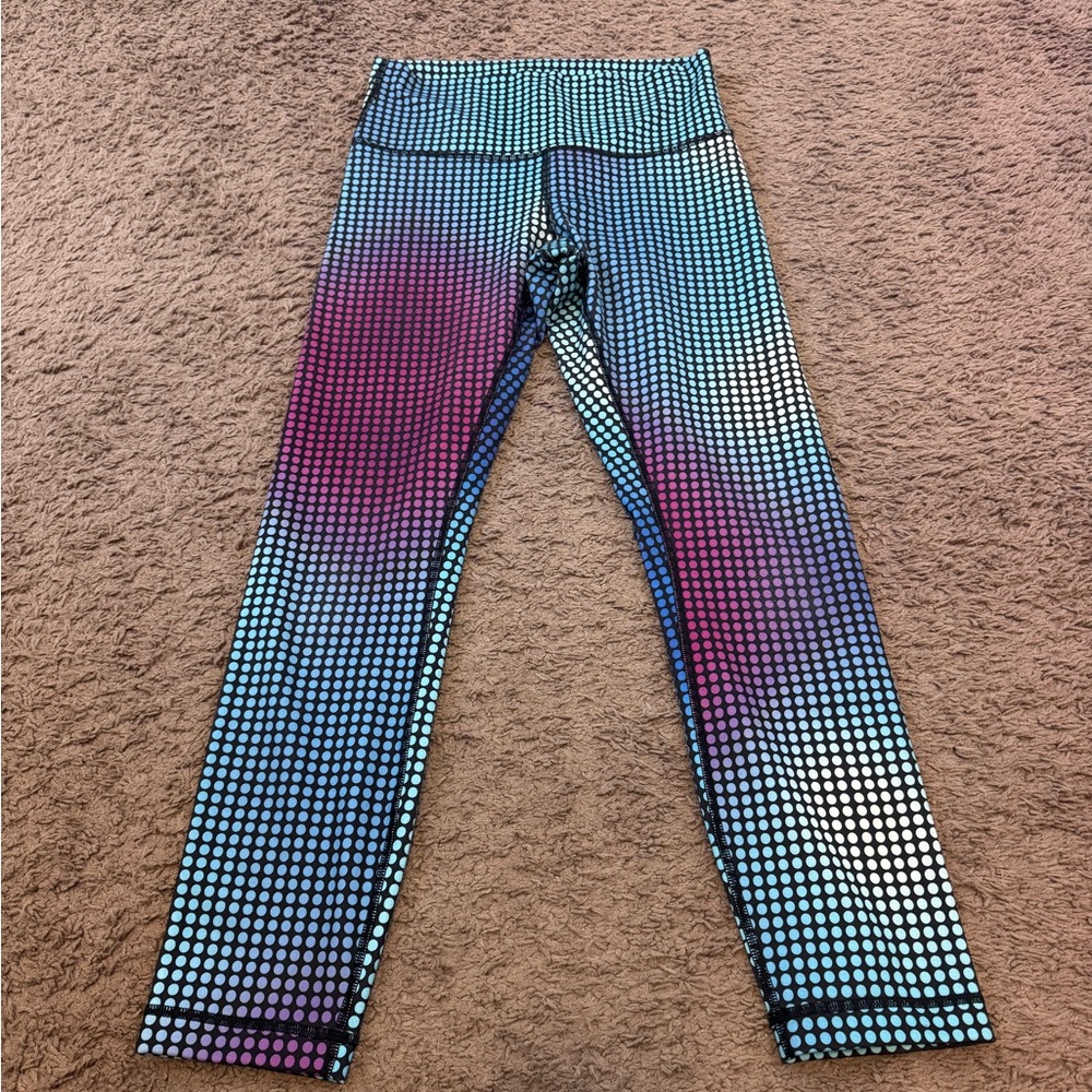 lululemon Wunder Under Pant III Full On Luon Cosmic Dot Leggings Size 8 $98 - Picture 2 of 8